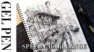 Speed Drawing Challange drawing gelpensketch art artpainting sketchbook learntodraw [upl. by Gregor608]