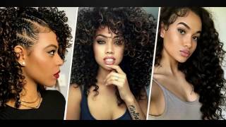 NATURAL HAIR ➟ BLACK WOMEN HAIR ♥ CURLY HAIRSTYLES FOR WOMEN  GIRLS  CORTES DE CABELLO RIZADO [upl. by Esirehc57]