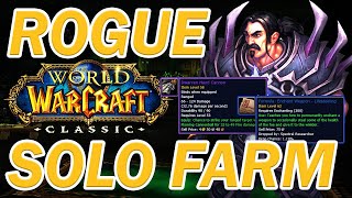 HOW TO SOLO FARM EPIC BOEs AS A ROGUE  WoW Classic SCHOLOMANCE [upl. by Rimidalv]