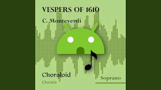 Vespers of 1610 Sicut erat soprano I Voice with metronome [upl. by Aimo]