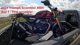 2024 Triumph Scrambler 400X [upl. by Jilly965]