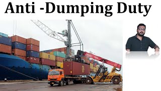 Anti Dumping Duty  Indian Economy  Trade  Imports and Exports [upl. by Atinus498]