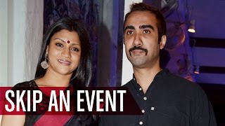 Konkona Sen Sharma amp Ranvir Shorey SKIP An Event  Bollywood News [upl. by Lodhia]