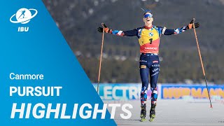 World Cup 2324 Canmore Men Pursuit Highlights [upl. by Vivica]