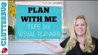 PLAN WITH ME  Free DIY Visual Planner [upl. by Garihc785]