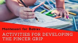 Montessori Pincer Grip Activities for Babies and Toddlers [upl. by Evan]