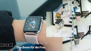 247 perfekt kombiniert🤔​ GLAZ Apple Watch Armband  LEDER SILIKON MILANAISE🌈​ [upl. by Kcerred]