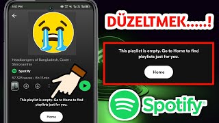 spotify çalma listesi boş nasıl düzeltilir  spotify şarkı çalmıyor  bu çalma listesi boş spotify [upl. by Assirok]