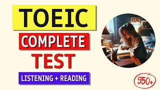 TOEIC Listening amp Reading Practice Test 2024  Free Answers Included [upl. by Yeoj]