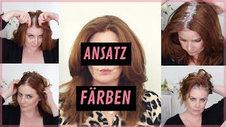 Haare selber färben Ansätze färben DIY Anleitung [upl. by Bromley]