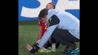 Athenea Del Castillo ankle injury [upl. by Odlawso]