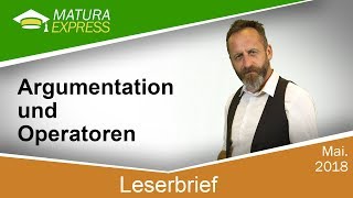 Leserbrief Geschriebenen Text besprechen  Zentralmatura Deutsch Mai 2018 06 [upl. by Maroney]