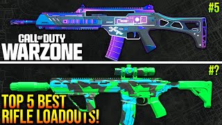 WARZONE Top 5 BEST ASSAULT RIFLE LOADOUTS After Update WARZONE META Loadouts [upl. by Annamarie]