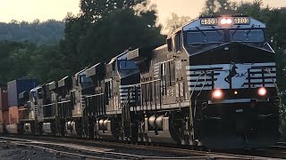 NS 4809 Leads An Extremely Long 258 w 5 Locomotives Upfront Through Jeannette PA  71424 [upl. by Noak750]