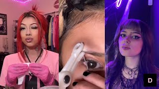 New year new piercings  At Home Piercings Tiktok [upl. by Airotkciv]