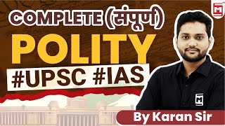 Indian Polity in Hindi  भारतीय राजव्यवस्था  Competitive Exams  By Karan Chaudhary Sir [upl. by Portie]