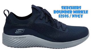 SKECHERS BOUNDER MIRKLE 52595 NVGY [upl. by Otis116]