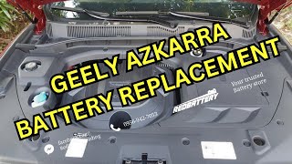 Geely azkarra mild hybrid battery replacement [upl. by Aerdnahc]