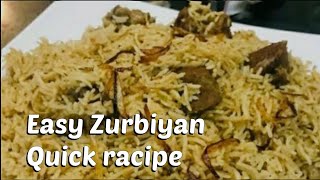 Beef zurabiyan Arabic Rice Recipe with Potato Quick Zurbiyan racipe  easy simple [upl. by Sumer714]