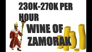 OSRS Money making ways GUIDE TO WINE OF ZAMORAK 2019 [upl. by Mordecai]