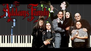 Synthesia Piano Tutorial  Addams Family  Theme [upl. by Scornik]