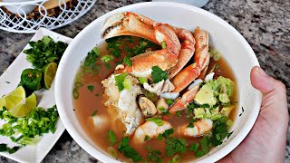 Caldo De Mariscos Recipe  How To Make Sopa De Siete Mares [upl. by Sibella]