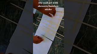 WALL DECOR DIY WITH SKEWERS [upl. by Orlando]