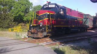 The Mass Coastal Trash Train Crosses the Cape Cod Canal Railroad Bridge in June 2024 [upl. by Goode]