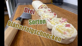 Drei easy amp leckere Sorten Blätterteigschnecken in unter 10 MInuten  by BeyondUmami [upl. by Aikkan]