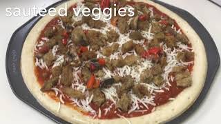 Sauteed Veggie amp Eggplant Fry Pizza [upl. by Atiuqrahc632]