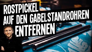 Rost an den Gabelstandrohren entfernen NassSchleifen [upl. by Kcirdderf]