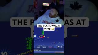 LosPollosTV almost won BIG on the plane game 😳 lospollostv gambling shorts [upl. by Auhsuj110]