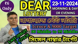 23112024 morning 6pm 8pm Target Number NagalandLottery Sambad LiveLottery Target Number [upl. by Ozen]