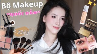 BỘ MAKEUP BÌNH DÂN LÝ TƯỞNG CHO NGƯỜI MỚI Món makeup giá dưới 250k đáng mua nhất 2023 [upl. by Boleslaw]