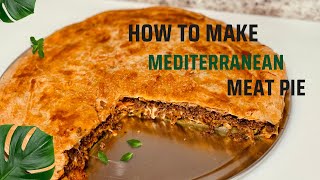 Mediterranean Meat Pie with Phyllo Dough  Easy Ground Beef Recipe [upl. by Terzas852]