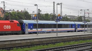 München Ost Bunter Bahnverker an grauem🌧️Sommertag BR218 BR628 Class77 PKP IC TXL OFFROAD [upl. by Crary]