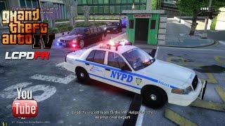 GTA IV EFLC  LCPD First Response 10B  EPiSODE 1  NYPD VIP PROTECTION UNIT SCIENTIST [upl. by Sidoeht217]