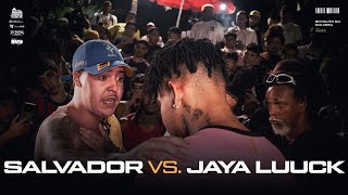 ROUND ABSURDO 🔥 SALVADOR DA RIMA E JAYA LUUCK BA  SEMI FINAL  BATALHA DO COLISEU  EDIÇÃO 203 [upl. by Etom586]