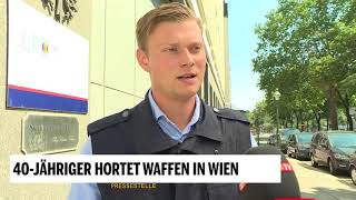 40Jähriger hortet Waffen in Wien [upl. by Gerk]