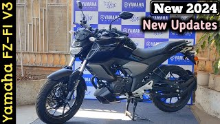 2024 Yamaha FZFi Version 30 Review  FZ FI V3 E20 Updates  Price amp Mileage [upl. by Ahtaga]