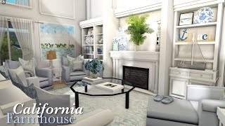 California Farmhouse Bloxburg Speedbuild Trending Bloxburg Roblox [upl. by Anekam227]