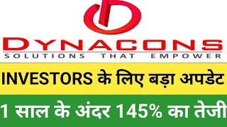 dynacons systems amp solutions ltd share  Dynacons share latest news  DSSL SHARES  agstockedu6065 [upl. by Tab658]