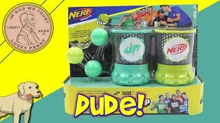 How To Play The Game Nerf Sports Dude Perfect HoverKup Challenge Game [upl. by Rratsal312]