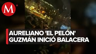 VIDEO Sobrino de El Chapo tira balazos en bar de Culiacán [upl. by Neelhsa480]