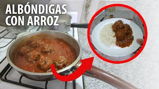 Receta de Albóndigas con Arroz [upl. by Denyse591]