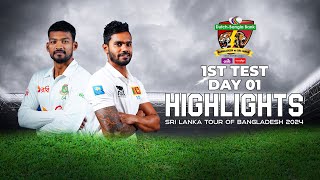 Bangladesh vs Sri Lanka Highlights  1st Test  Day 1  Sri Lanka tour of Bangladesh 2024 [upl. by Oiralednac161]