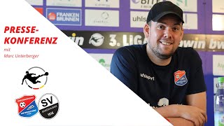 Pressekonferenz vor Sandhausen  Marc Unterberger [upl. by Ahcsrop]