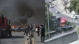 Moment of Kabul bombing captured by a security cam [upl. by Honoria]