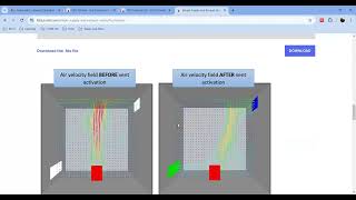 Simple HVAC Model by Fire Dynamic Simulator FDS amp Pyrosim [upl. by Lyrrad707]