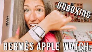 Unboxing my New Hermes Apple Watch [upl. by Stichter]